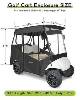 WEIMELL enclosure with four clear windows for visibility while driving