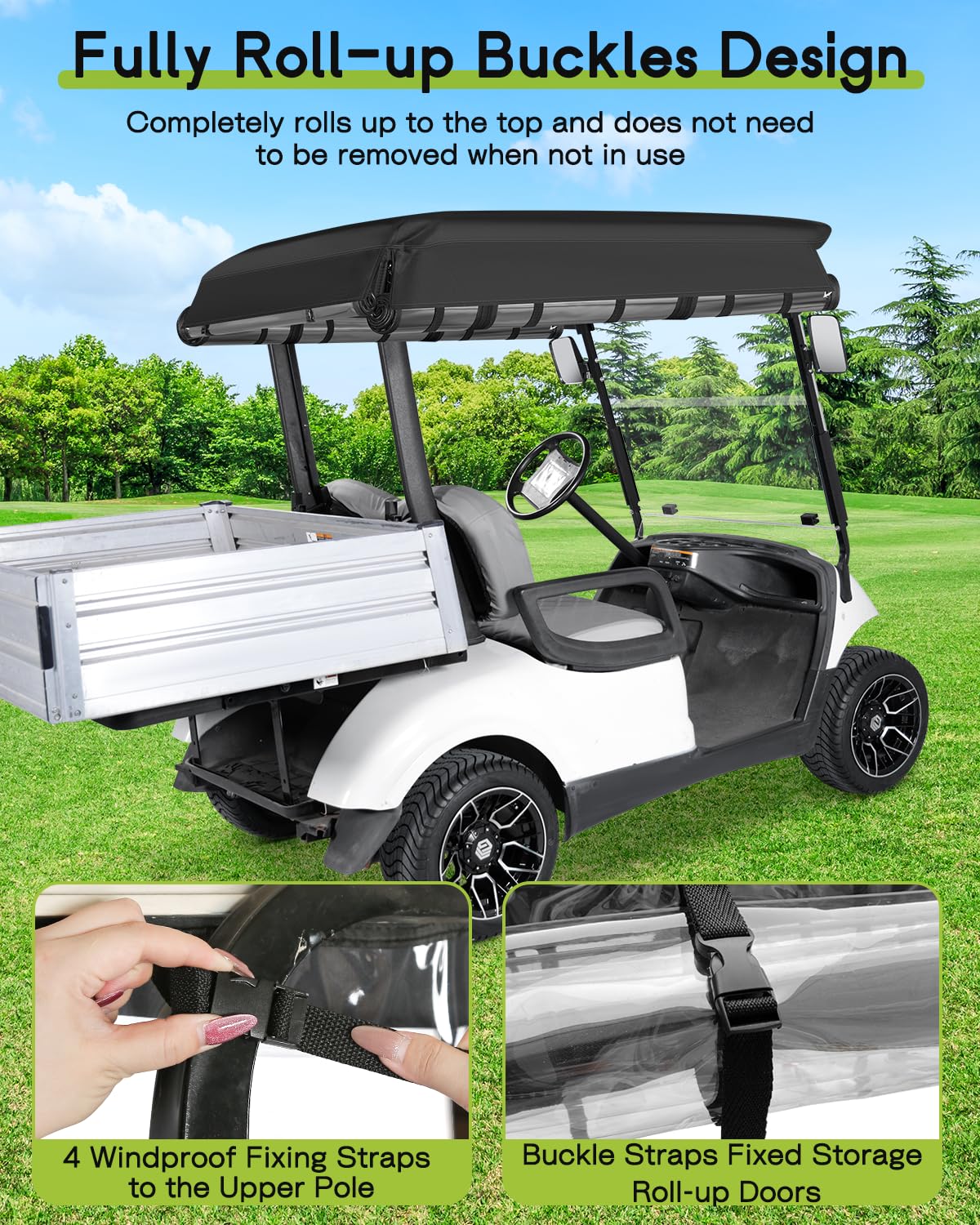 WEIMELL rear view with cargo box keeps gear protected during travel.