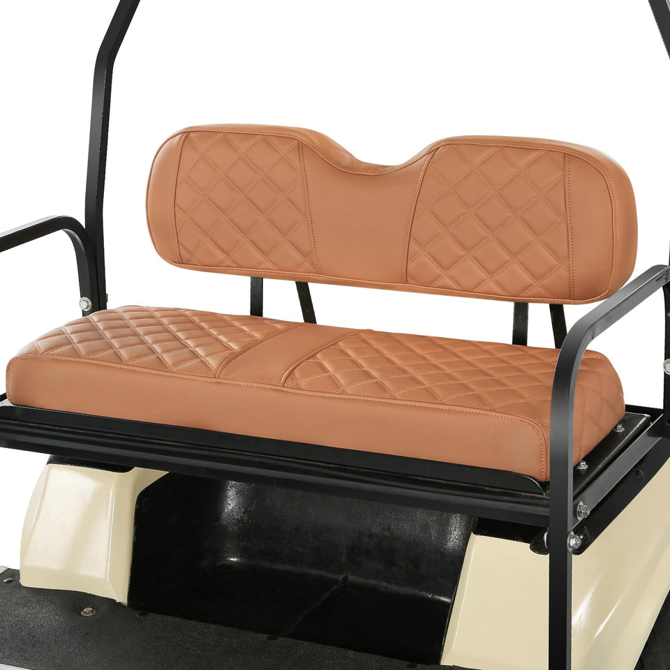 WEIMELL rear seat cover in brown provides premium protection for golf cart seating