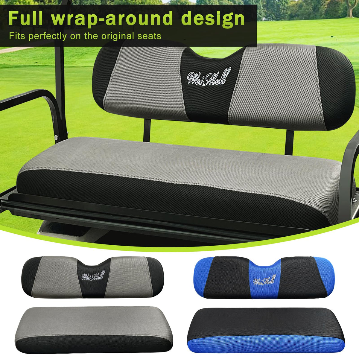 Weimell rear seat cushion cover adds breathable, durable protection for daily use.