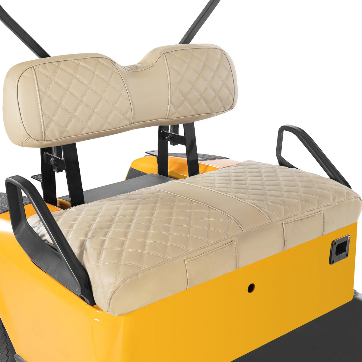 WEIMELL golf cart seat cover backrest with durable beige vinyl wrap for EZGO TXT