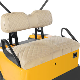 WEIMELL golf cart seat cover backrest with durable beige vinyl wrap for EZGO TXT