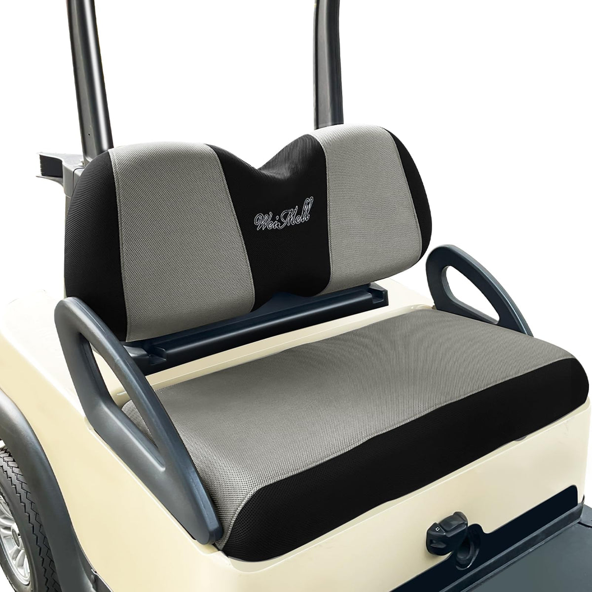 WEIMELL golf cart seat cover front seat backrest, breathable mesh for cool comfort.