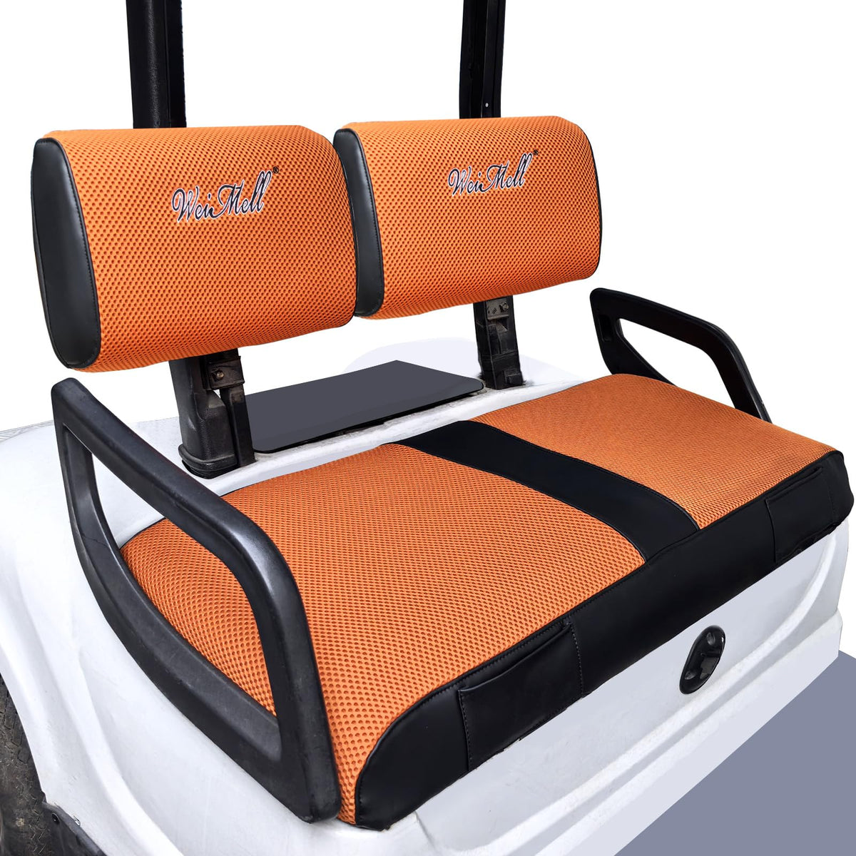 Weimell golf cart seat cover front wrap two-tone design for durable protection