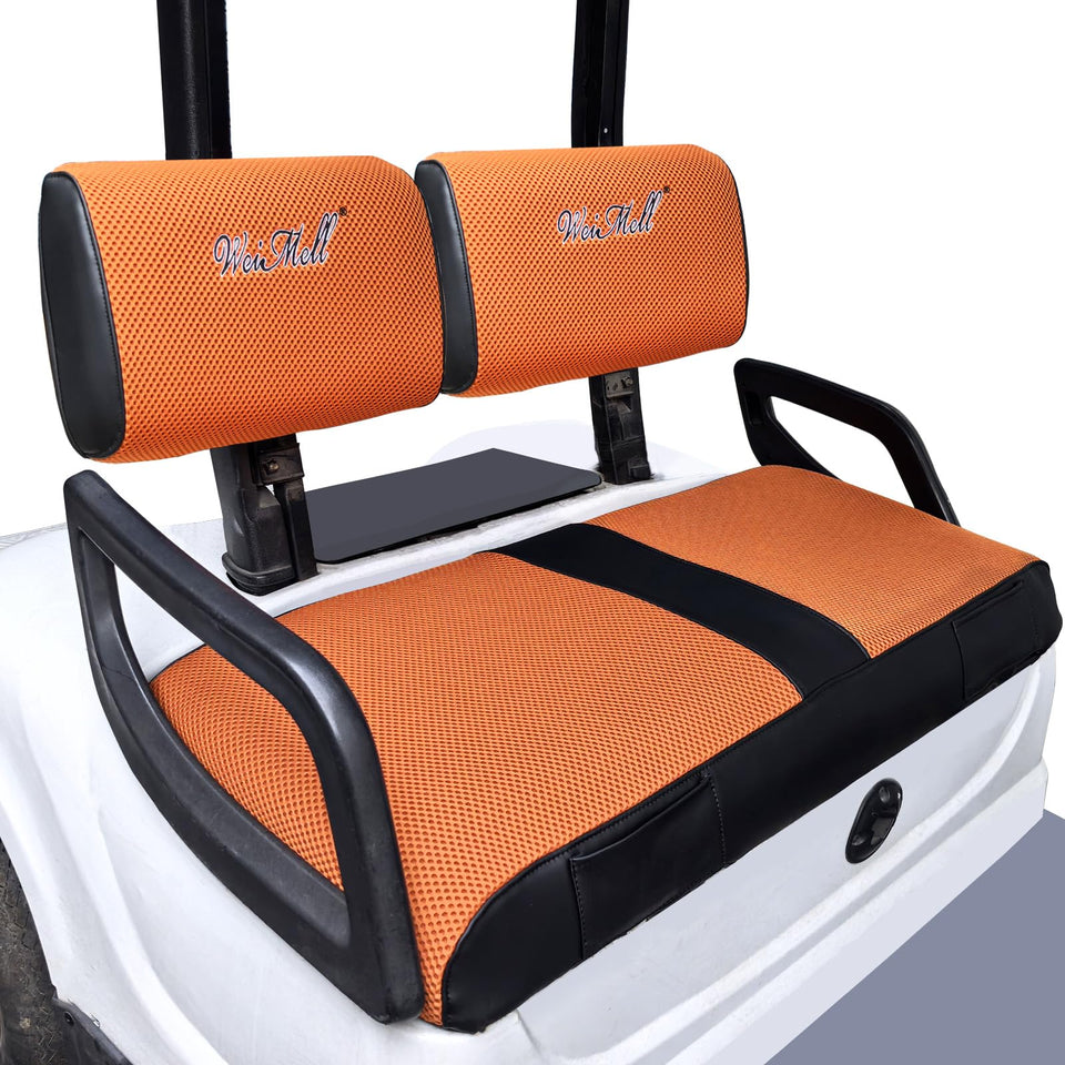 Weimell golf cart seat cover front wrap two-tone design for durable protection