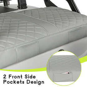WEIMELL full-wrap diamond pattern protects and refreshes golf cart seats
