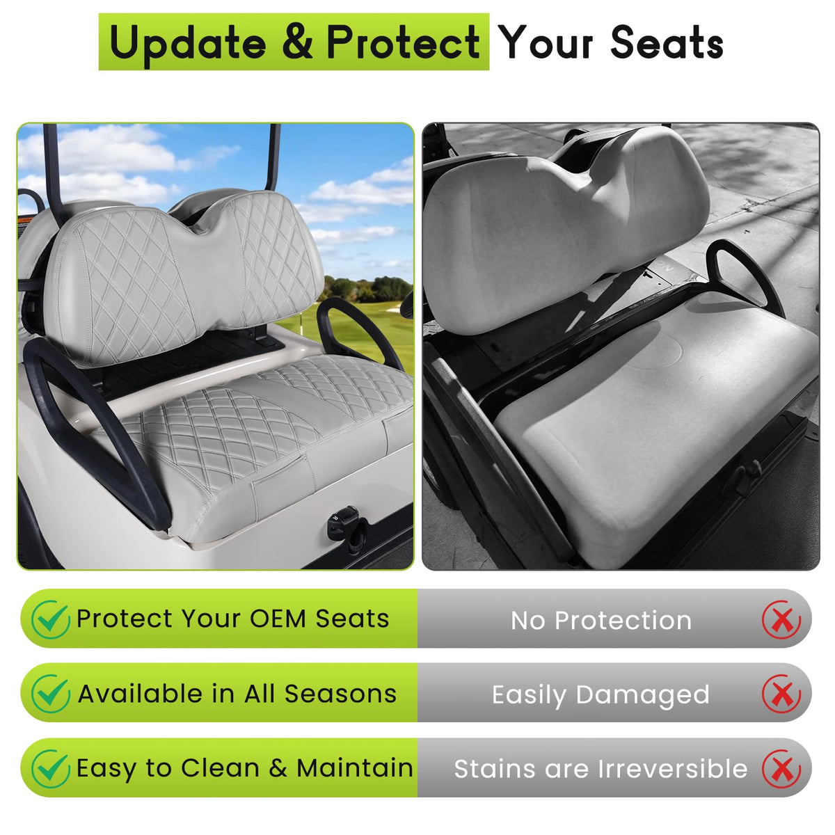 WEIMELL seat cover pocket design—two pockets for small items.