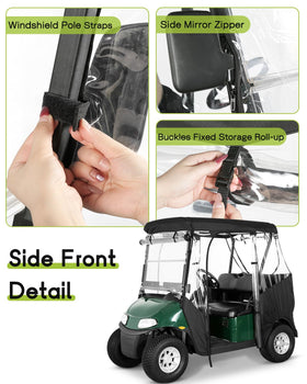 Weimell enclosure EZGO TXT RXV four-sided clear windows for visibility