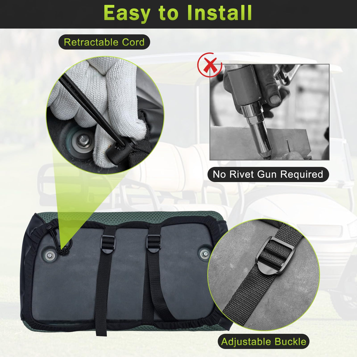 WEIMELL seat cover measurement guide helps verify proper sizing.
