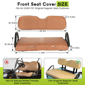 WEIMELL seat cover pocket design for convenient storage on EZGO TXT.