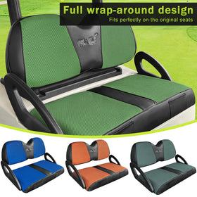 WEIMELL two-tone wrap front seat cover restores luster and shields from wear.