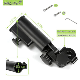 Weimell umbrella holder hex non-slip clips securing umbrella shaft for reliable grip.