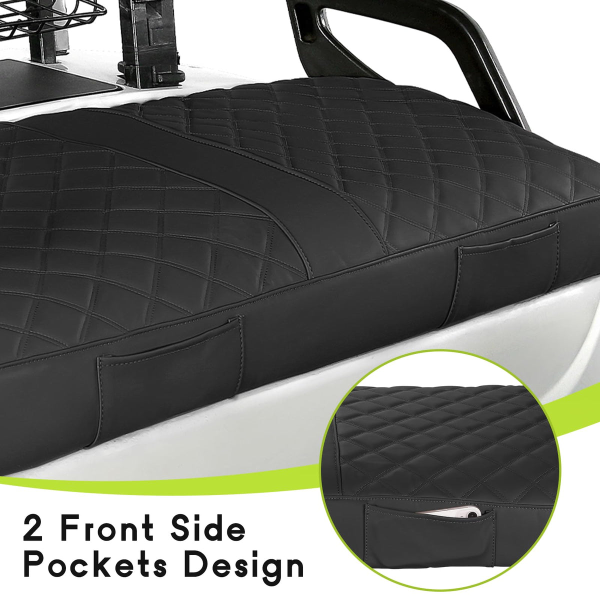 WEIMELL diamond-wrap seat pattern protecting against wear and sun