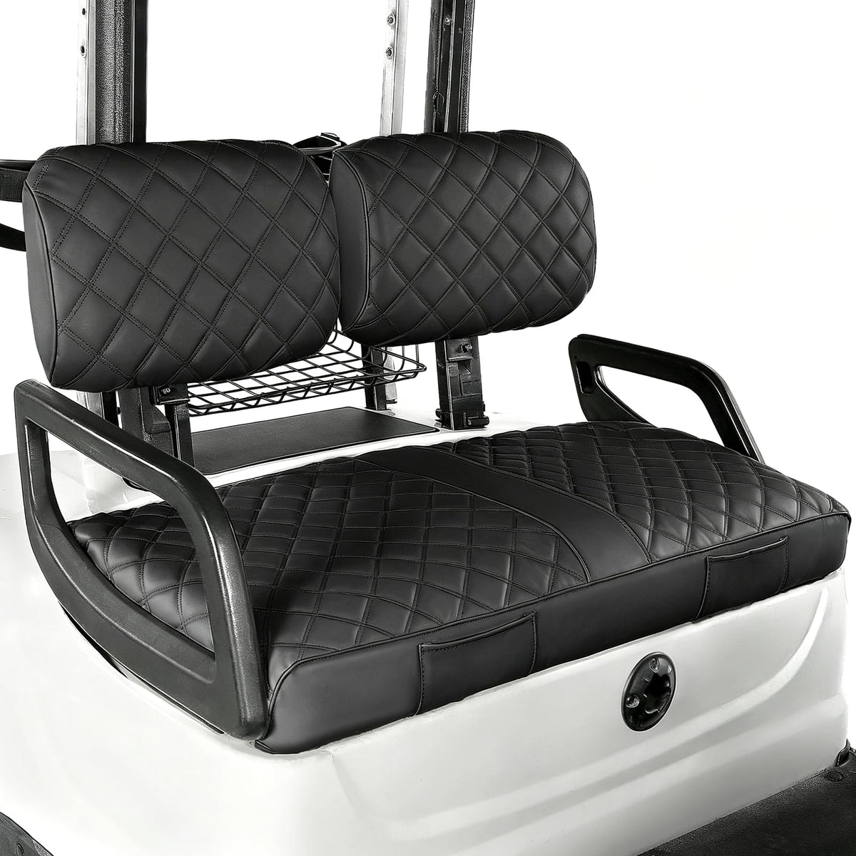 WEIMELL front and backrest seat cover in durable vinyl leather for golf carts