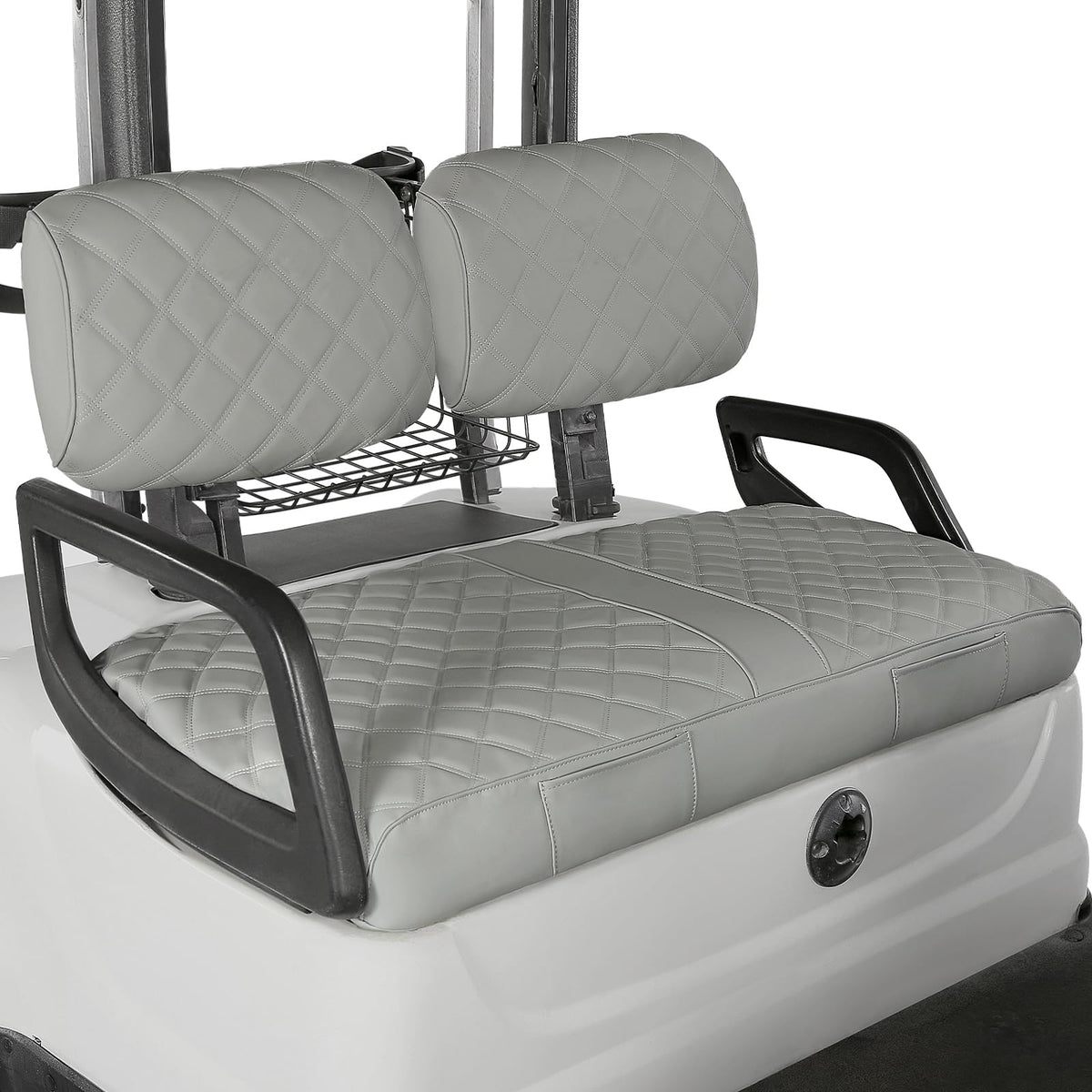 WEIMELL vinyl leather golf cart seat cover on Yamaha G22 front seat, easy maintenance