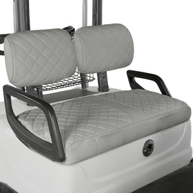 WEIMELL vinyl leather golf cart seat cover on Yamaha G22 front seat, easy maintenance