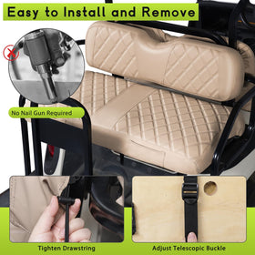 Vinyl leather WEIMELL seat cover is scratch- and stain-resistant
