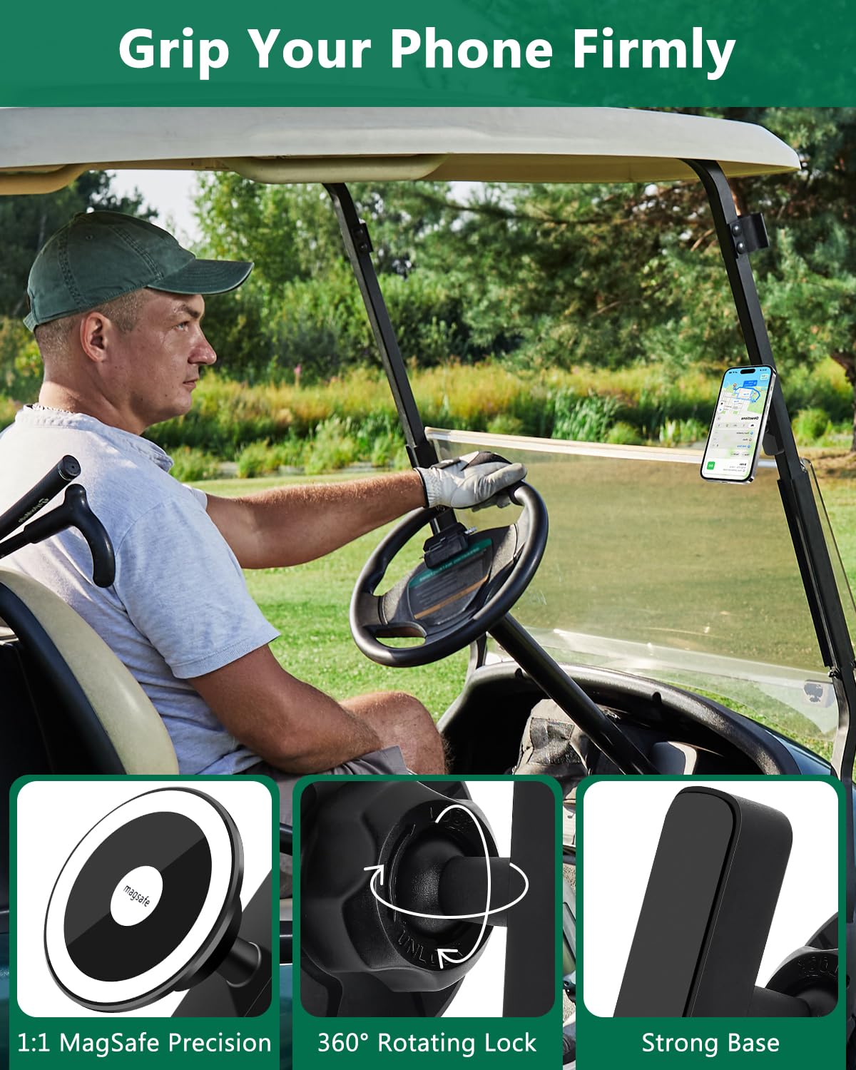 weini tool-free installation on EZGO Club Car Yamaha carts