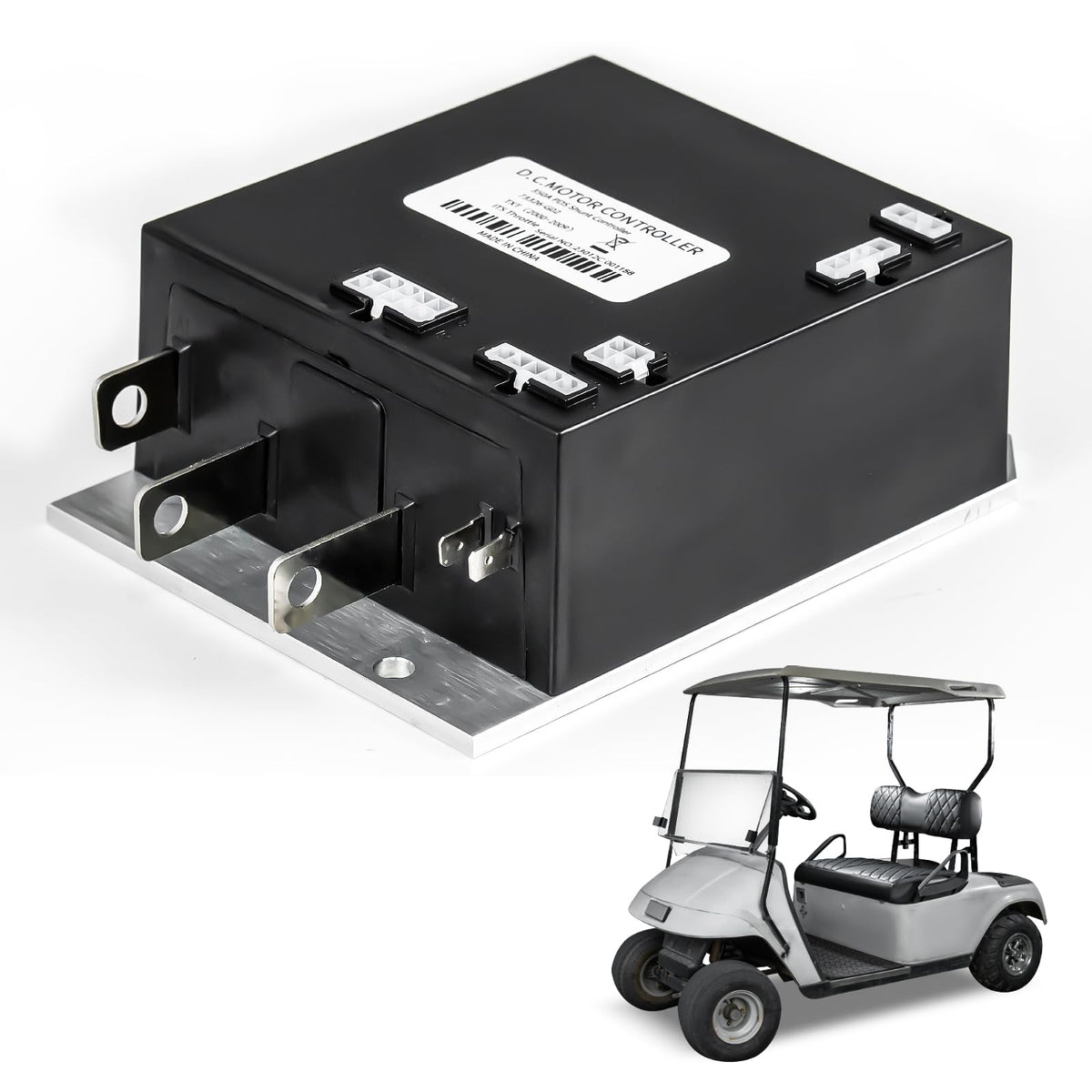 WEKANI 36V 350A EZGO TXT controller front view for reliable replacement.