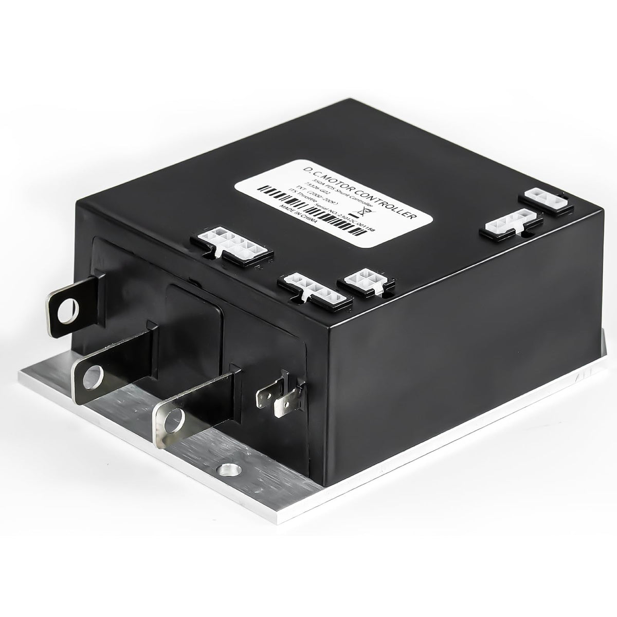 WEKANI 36V 350A EZGO TXT controller label details model and compatibility.