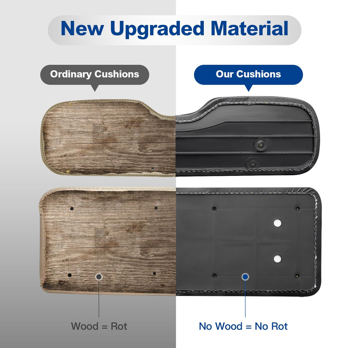 WEKANI easy-clean backseat keeps a fresh look after rain or spills.