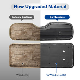 WEKANI easy-clean backseat keeps a fresh look after rain or spills.