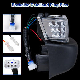 WEKANI LED headlight assembly delivers bright front lighting.