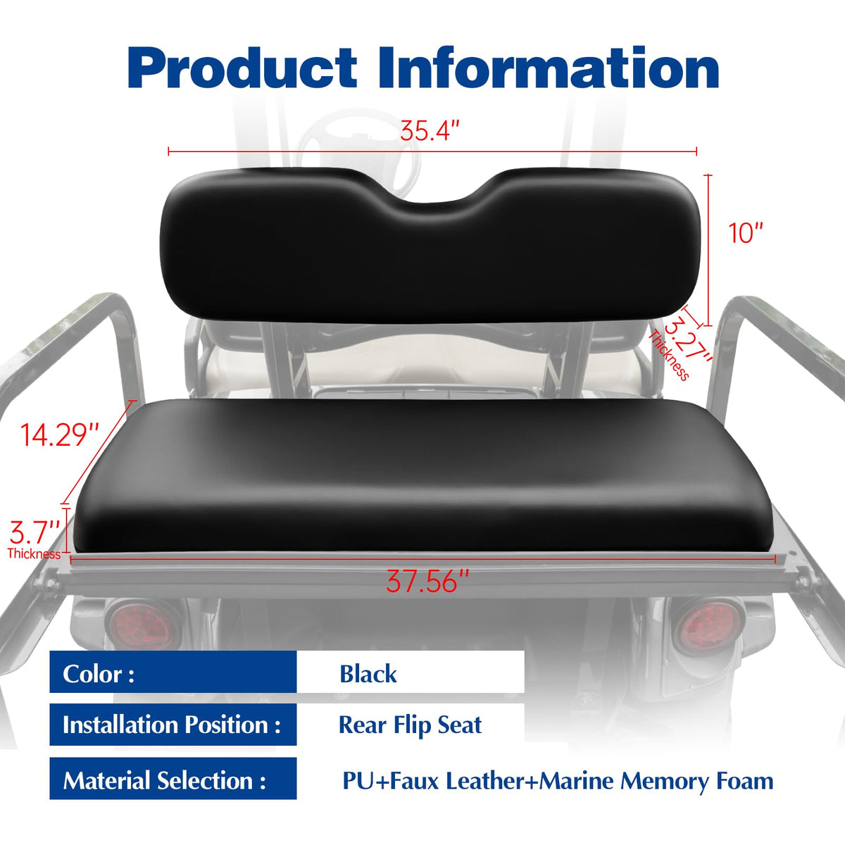 WEKANI rear seat mounting screws and pads enable quick, secure installation.