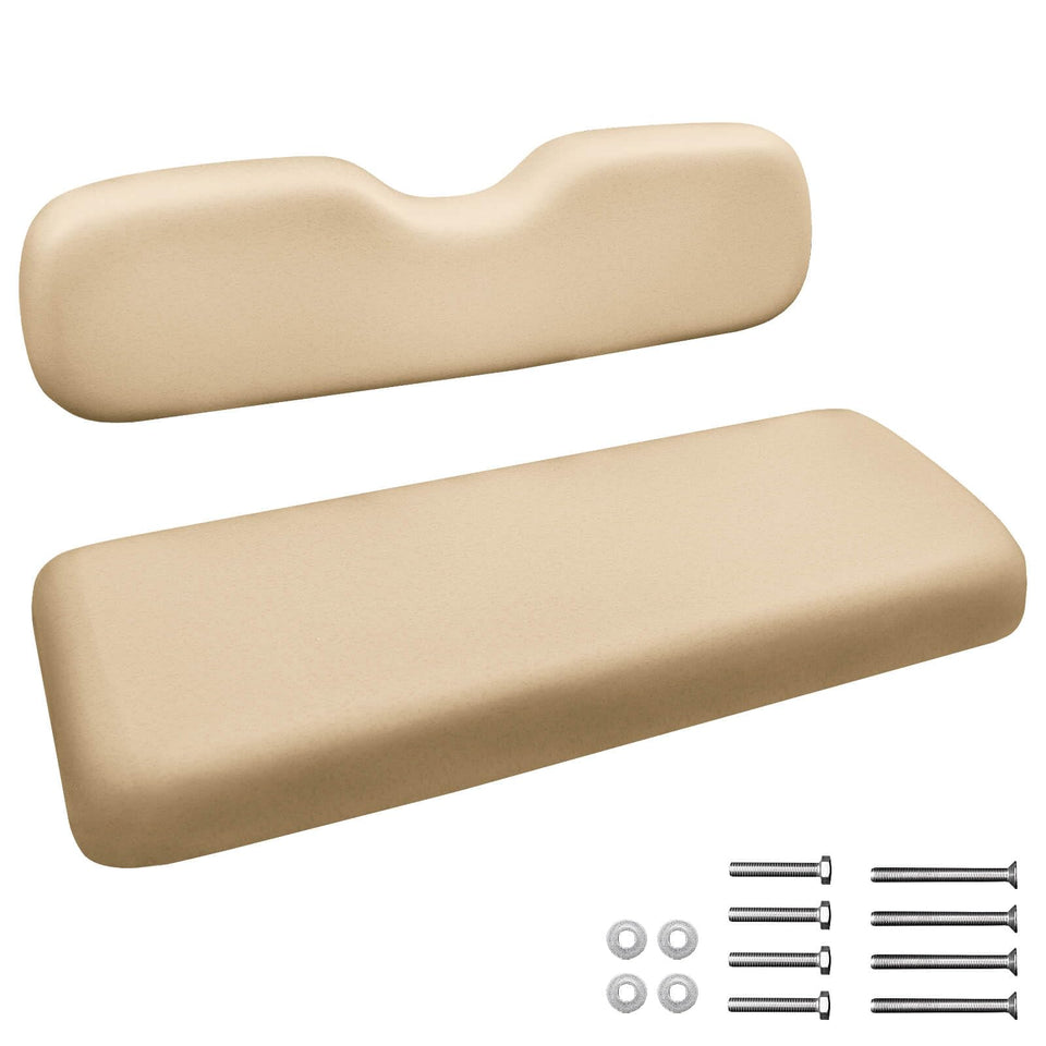 WEKANI universal golf cart rear seat cushion showing plush memory foam comfort for rides