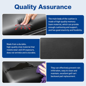 WEKANI vinyl cover resists wear and UV exposure for outdoor use.