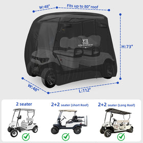 WELIDAY Yamaha side view cover guards against wind and debris.