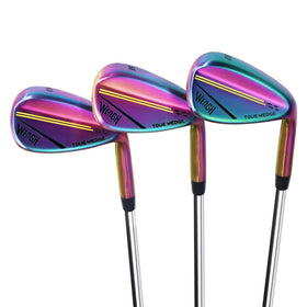 WENGH rainbow wedge set for versatile approach shots and bunker play.