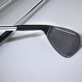 WENGH 56-degree sand wedge in black finish improving bunker bite.