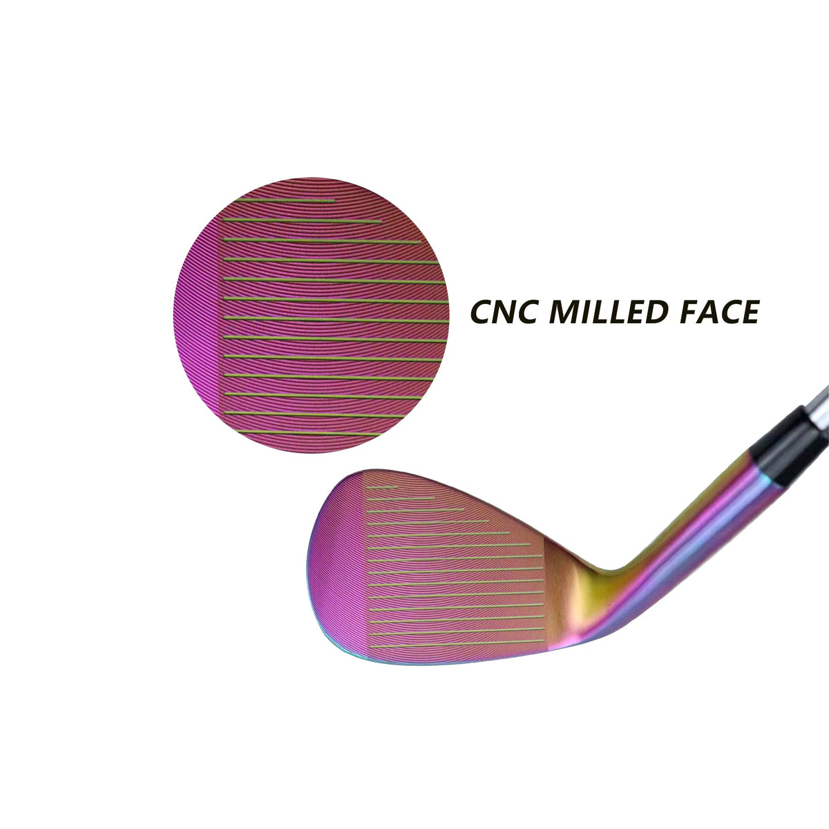 WENGH stainless-head construction provides solid feel on tight lies.