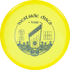 Westside Harp putter in yellow 176g offers reliable approach control.