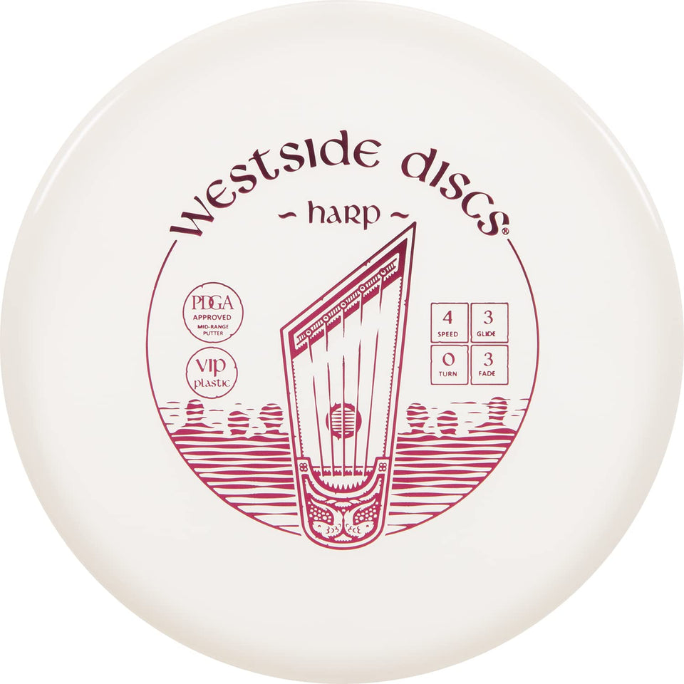 Westside Harp putter in white for precise, predictable putts.