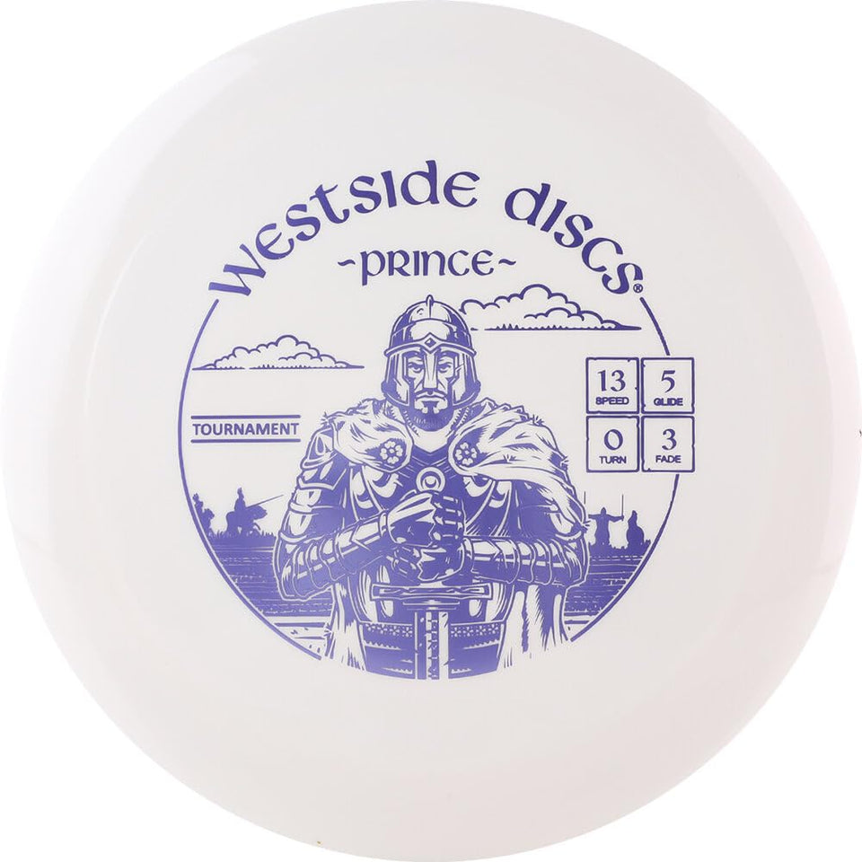Westside Discs Prince distance driver for powerful, stable flights and reliable finishes.