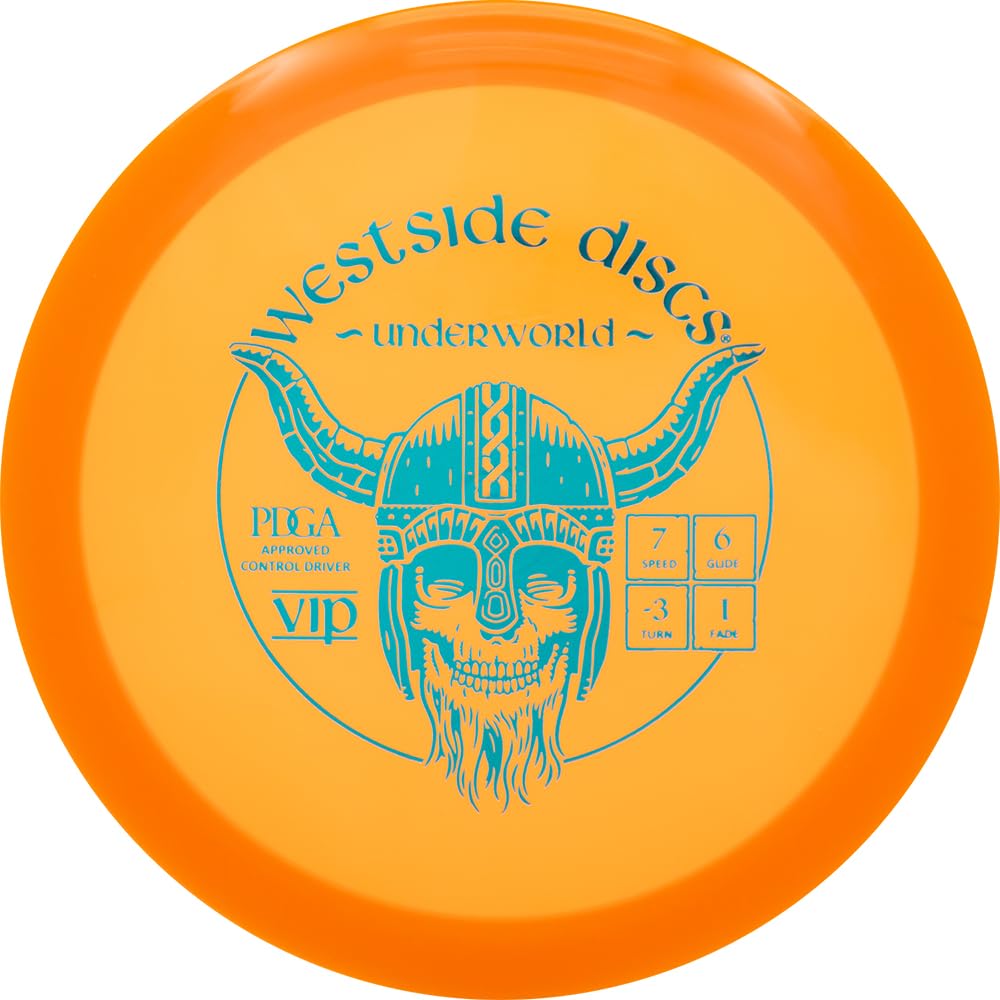 Westside Discs VIP Underworld orange, ideal for beginners learning anhyzers and rollers.