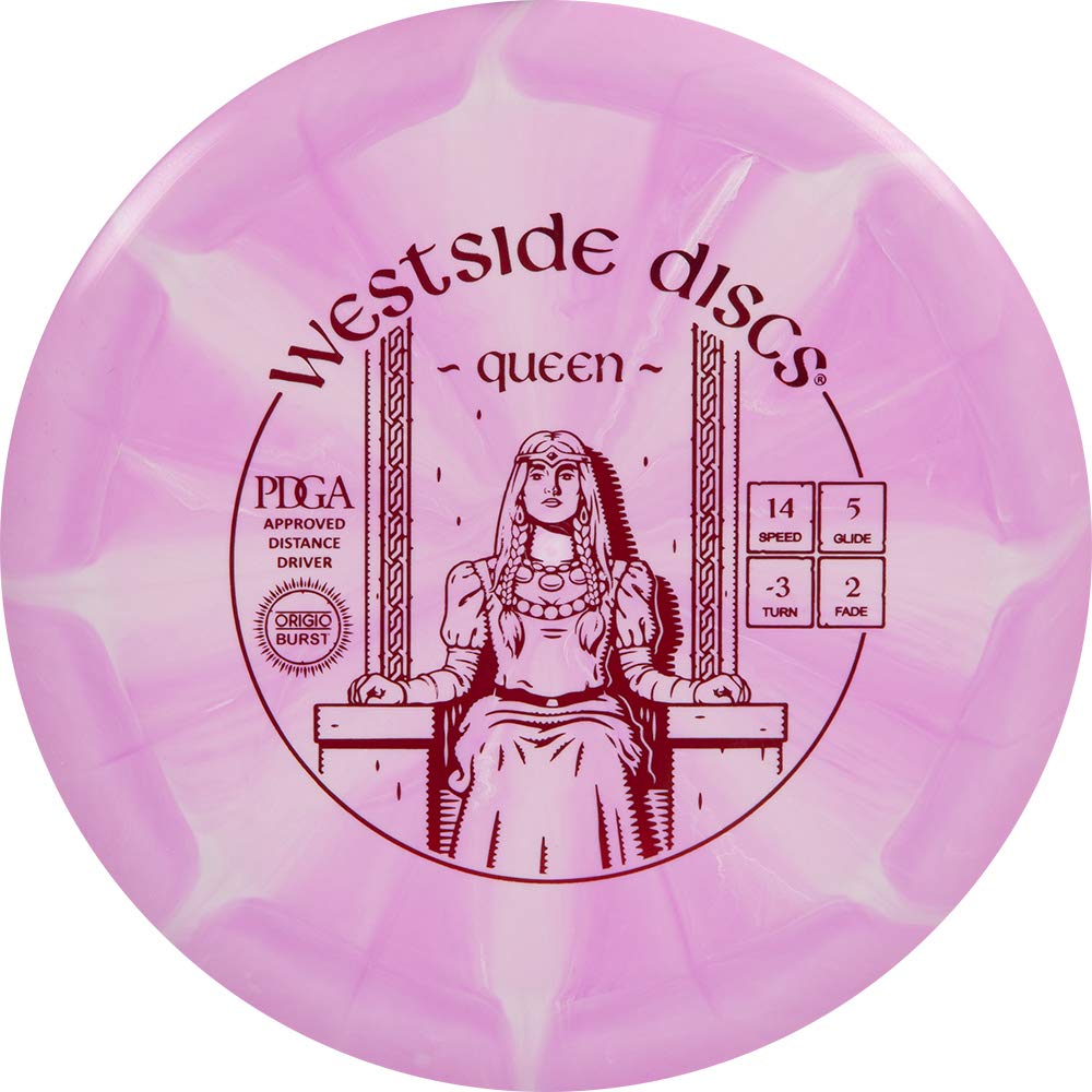 Westside Origio Burst Queen driver in flight, forgiving distance for slower arms