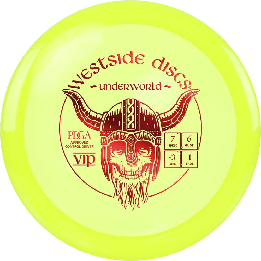 Westside VIP Underworld fairway driver, side view, showing its understable flight for controlled distance.