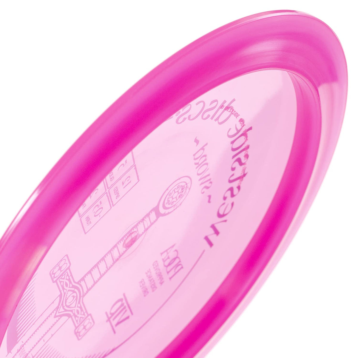 Westside VIP Sword from the back showing grip-friendly rim for weather resilience.