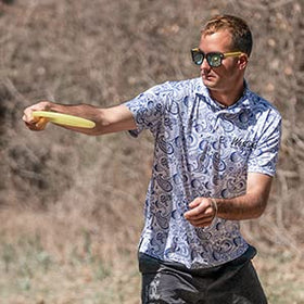 Westside VIP Sword pink stamp close-up, adds visibility on the course.