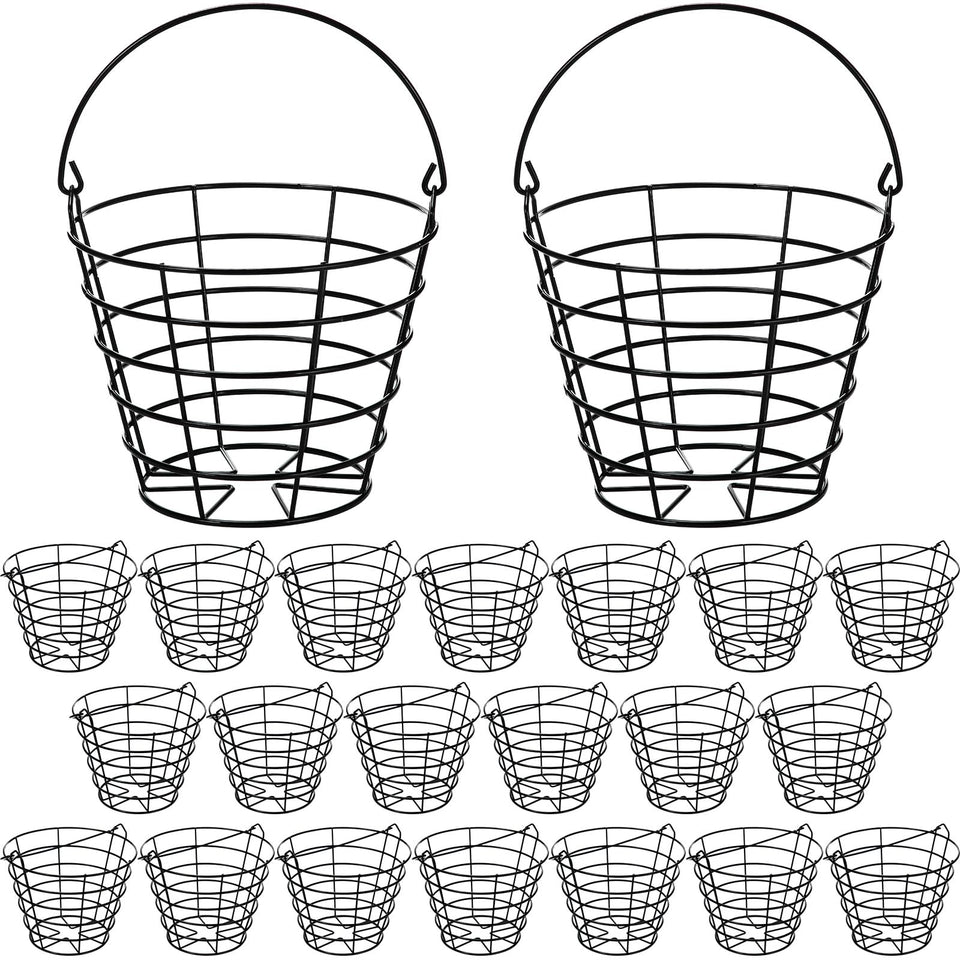 Wettarn golf ball basket with handle for easy transport.