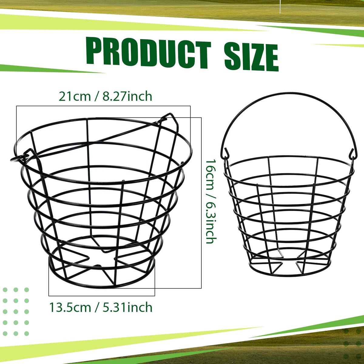 Wettarn 20-pack bulk golf baskets for organized practice sessions.