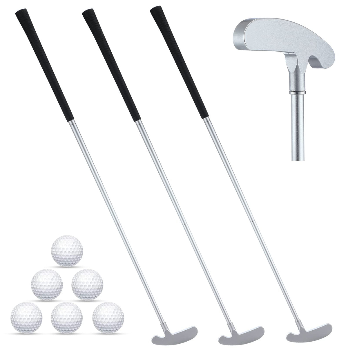 Wettarn 3-sets golf putter two ways assembled for both-handed practice