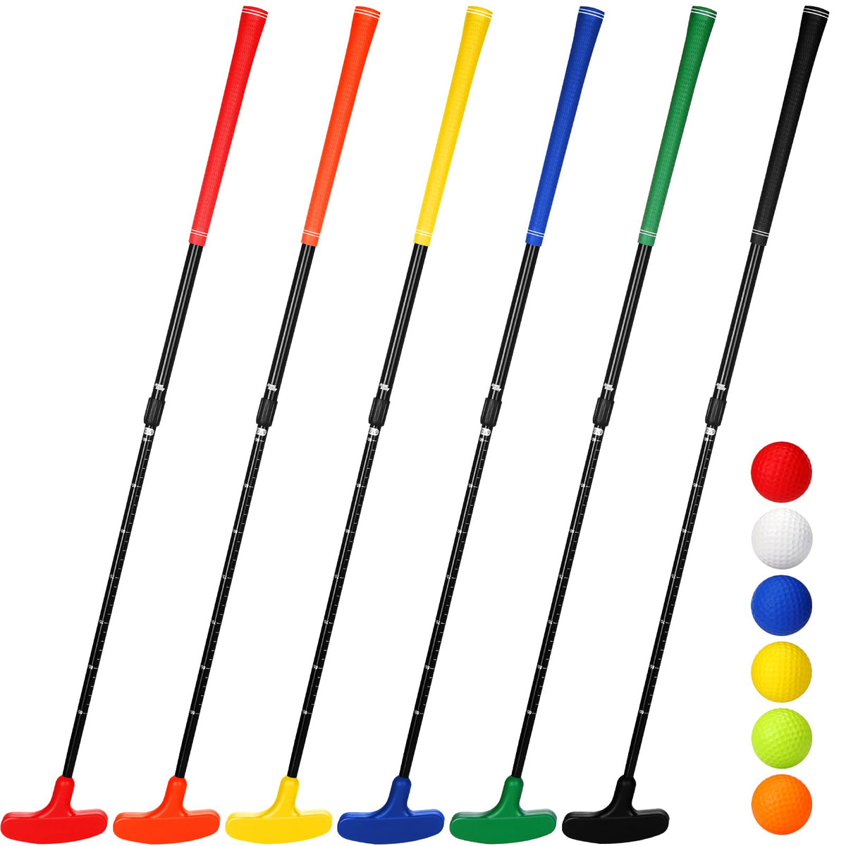 Wettarn 6-set putters adjustable length for versatile practice at home