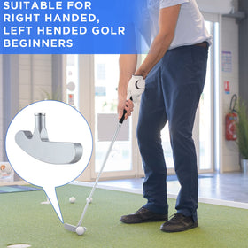 Wettarn golf putter with aluminum shaft and zinc head for stable grip