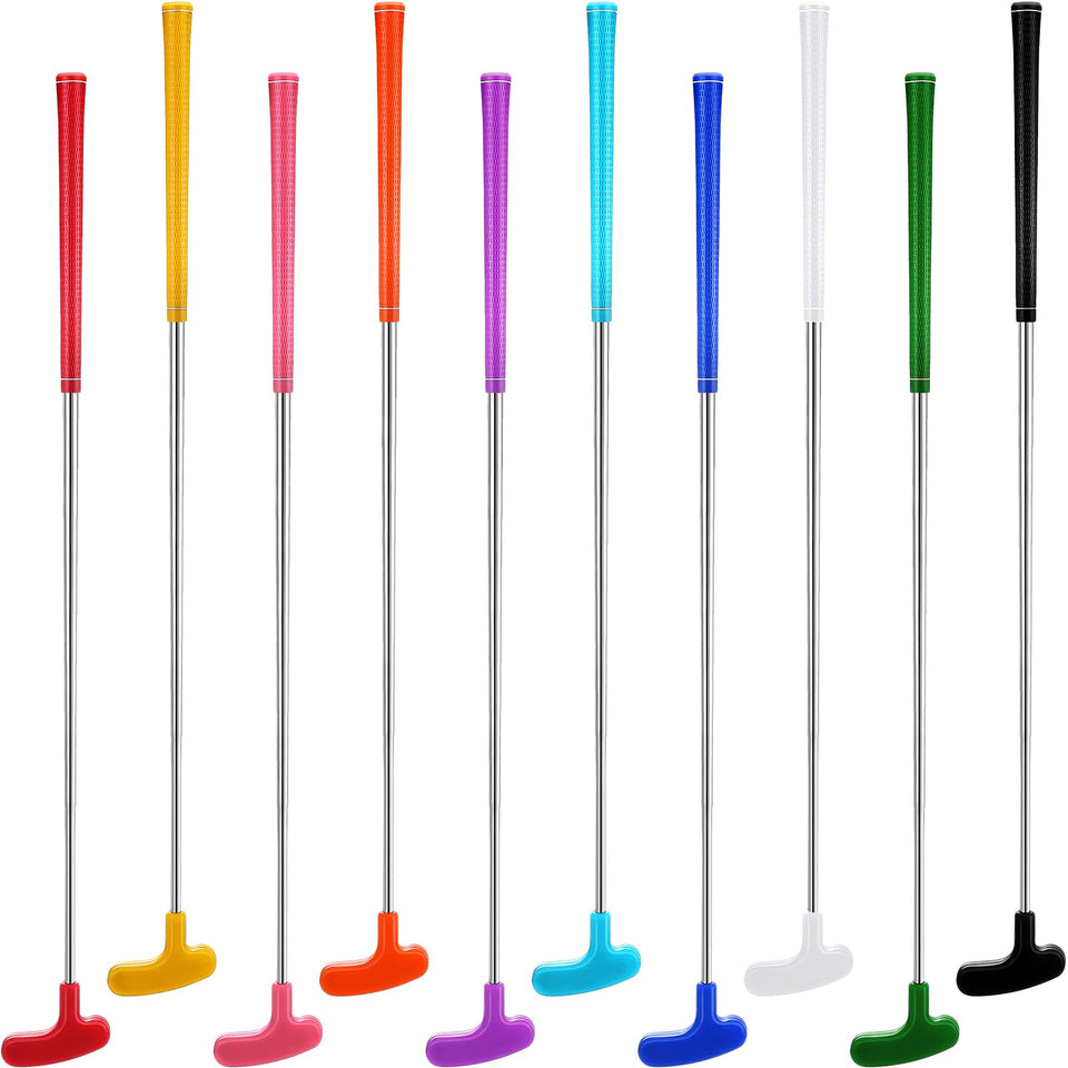 Wettarn colorful 10-piece putter set for family practice and skill building.