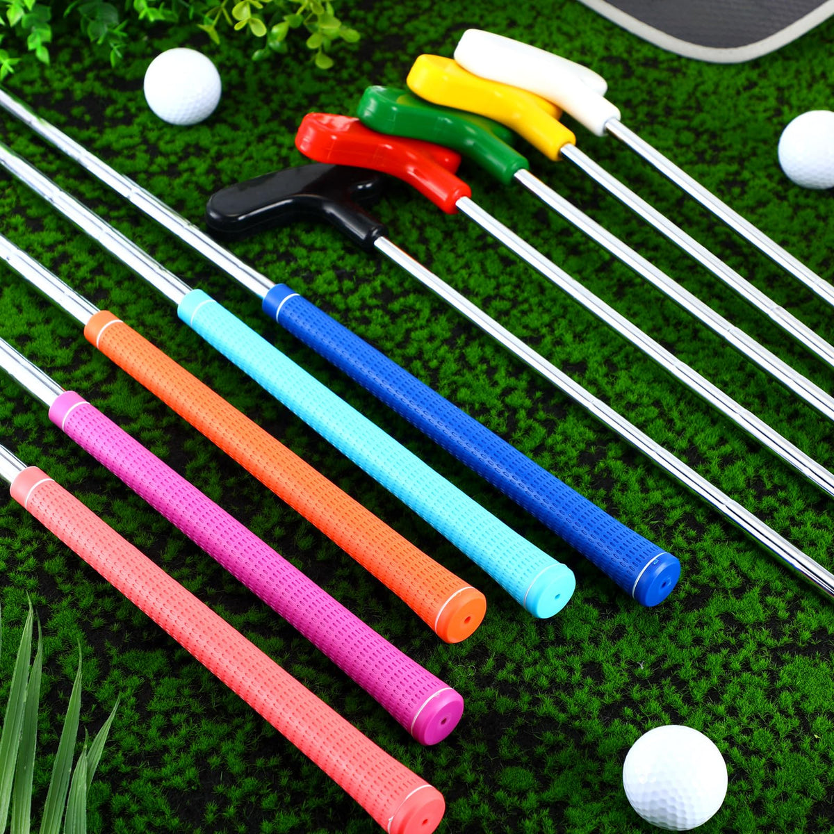 Wettarn colorful putters ideal for family-friendly golf training.