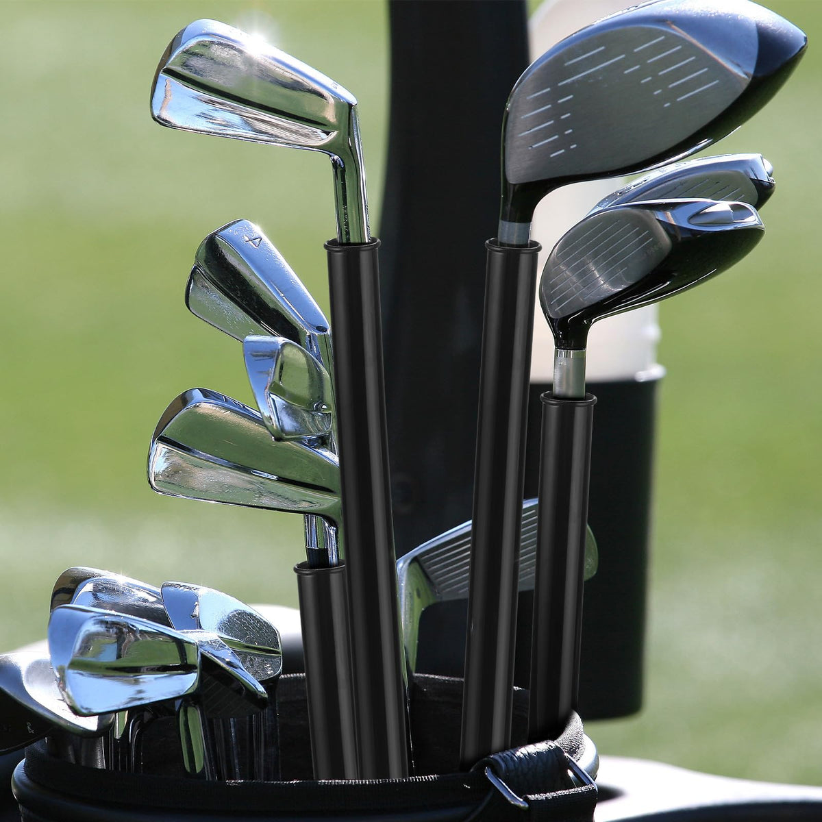 Wettarn golf bag organization solution keeps clubs tidy and accessible.